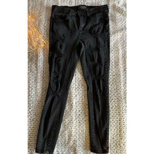 Torrid Black Distressed Denim